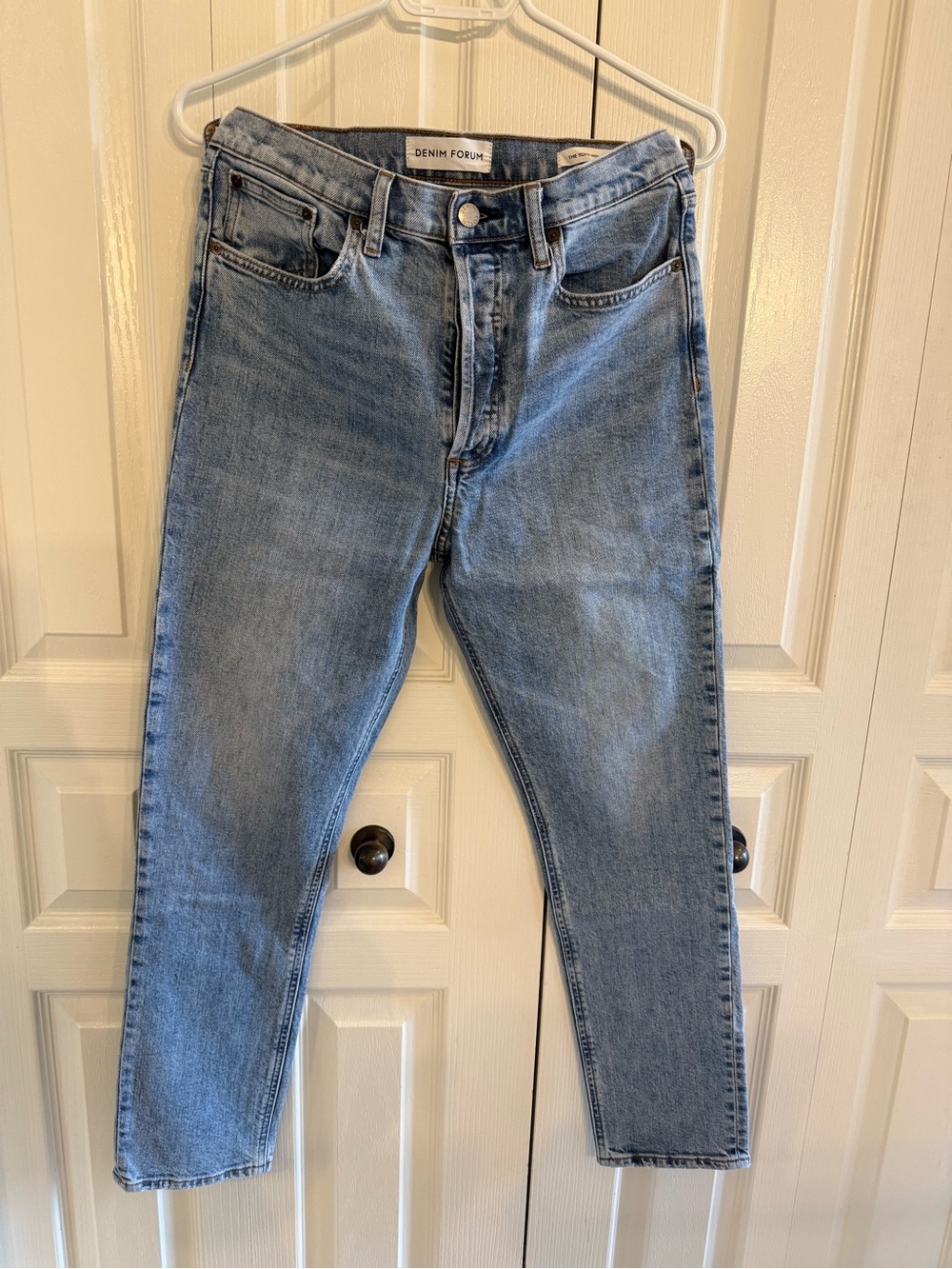 Denim Forum Women's 7 yrs Bleu Taboo Yoko High Rise Slim Jeans